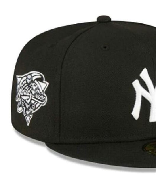 

2023 men's new york baseball fitted hats classic hip hop boston sport full closed design caps chapeau 1995 stitch heart " series&q, Blue;gray