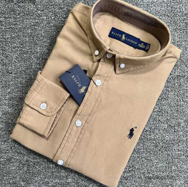 

2023 shirt mens shirt polo polos long sleeve business autumn leisure men casual loose sunscreen design 82ess, White;black