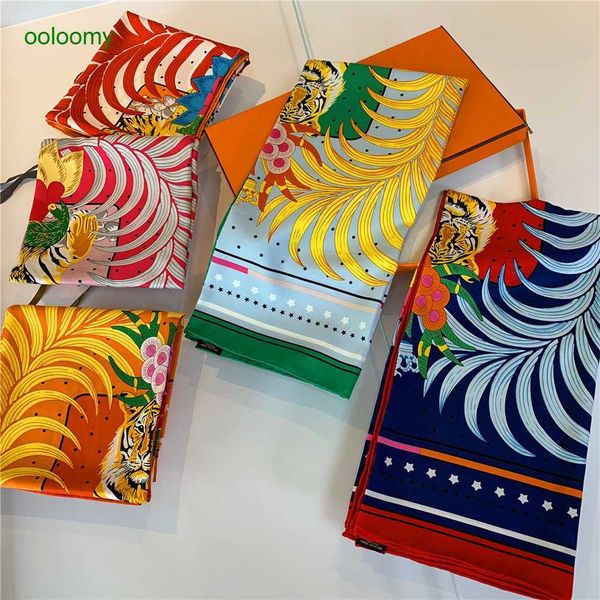 

hemres designer scarves 90cm women's professional casual twill square pure hand curled chest wrapping headband korean scarf fashion sha, Blue;gray