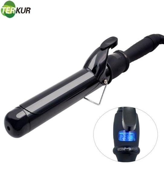 

curling irons iron with tourmaline ceramic coating hair curler wand antiscalding insulated tip salon curly waver maker styling to3453785