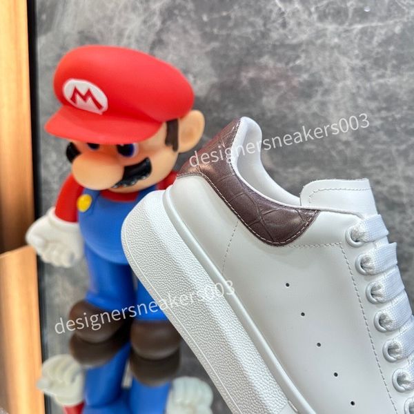 

brand fashion women designer casual shoes classic do-old dirty shoes mid double height bottom trainers leather glitter golden quality, Black