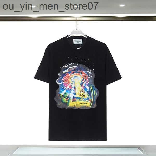 

fashion t shirt men women designers t-shirts tees apparel man s casual chest letter shirt luxury clothing street shorts sleeve casablanc ts, White;black