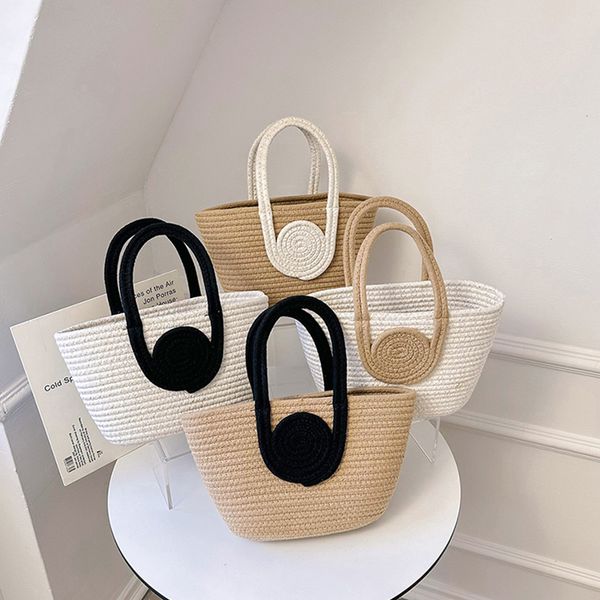 

evening bags elegant ladies straw woven handbag women holiday summer beach weaving tote andle fashion casual shopping 230510