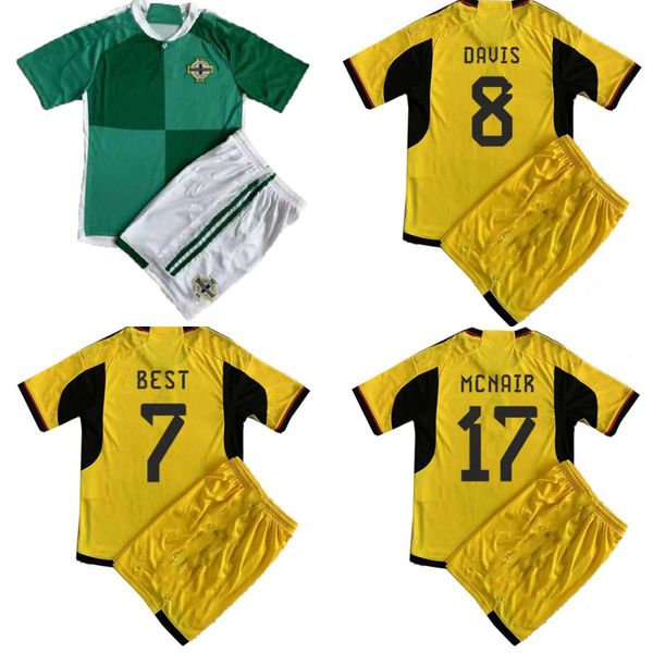 

2023 northern ireland soccer jerseys blue evans thailand lewis saville 2024 magennis mcnair ballard man kids kits women football shirt jerse, Black