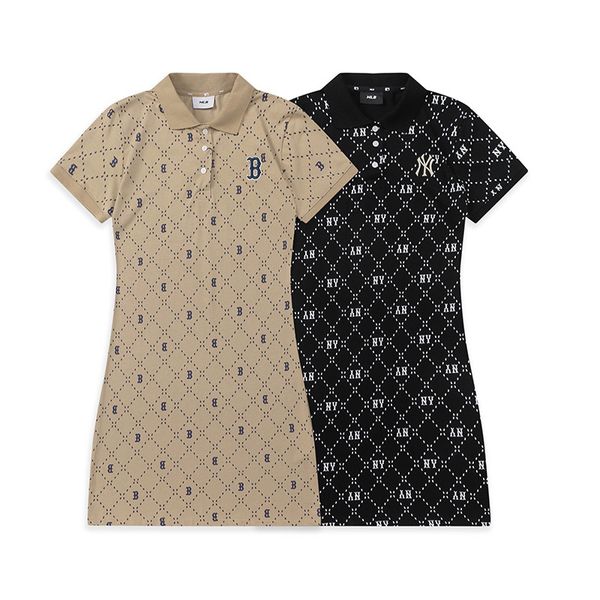 

23ss women casual dresses classic dress fashion plaids letter pattern summer short sleeve premium quality women clothing, Black