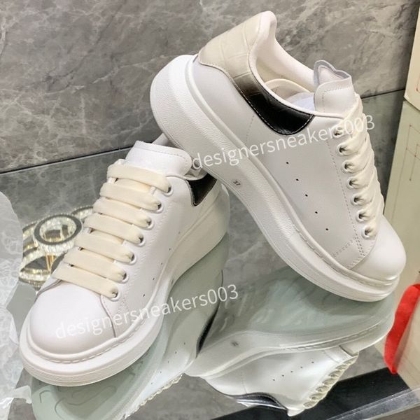

new fashion men women designer casual shoes classic do-old dirty shoes mid double height bottom trainers leather glitter golden quality2023, Black