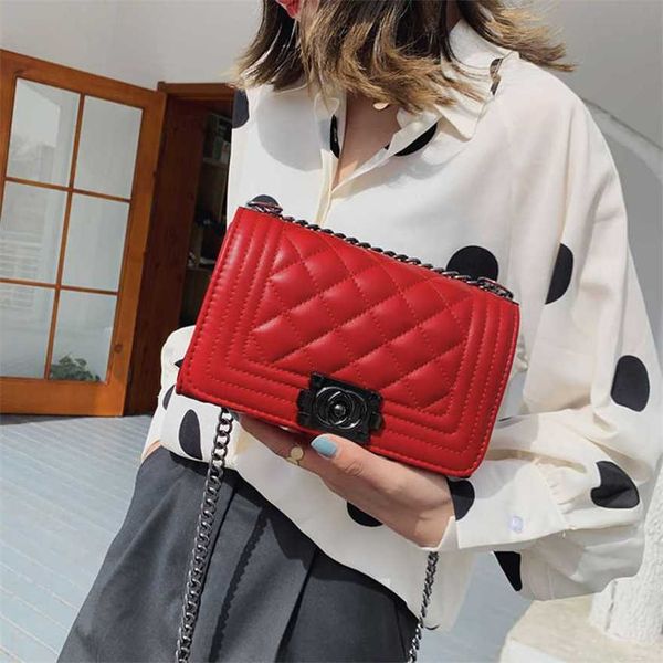 

19% off 2023 handbag creative fashion four seasons new korean lingge chain diagonal straddle shoulder pu women's bag