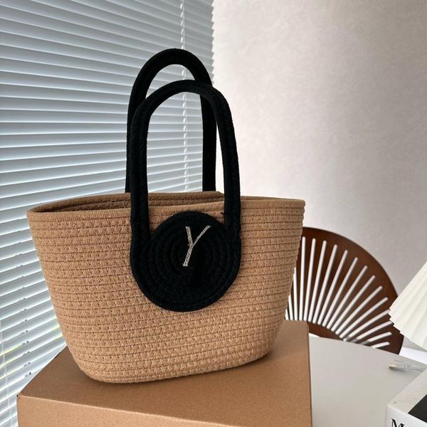 

designer bag beach bags woven shopping bag women's handbags classic fashion letter summer essential