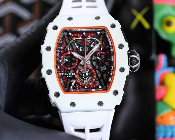 

super mechanical chronograph wrist watches rm50-03 advanced men's red devil student trend big dial black technology designer amazing hi, Slivery;brown