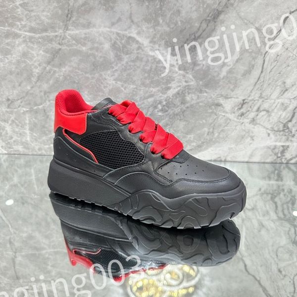 

2023 new luxurys designer woman shoe leather lace up men fashion platform sneakers white black mens womens casual shoes
