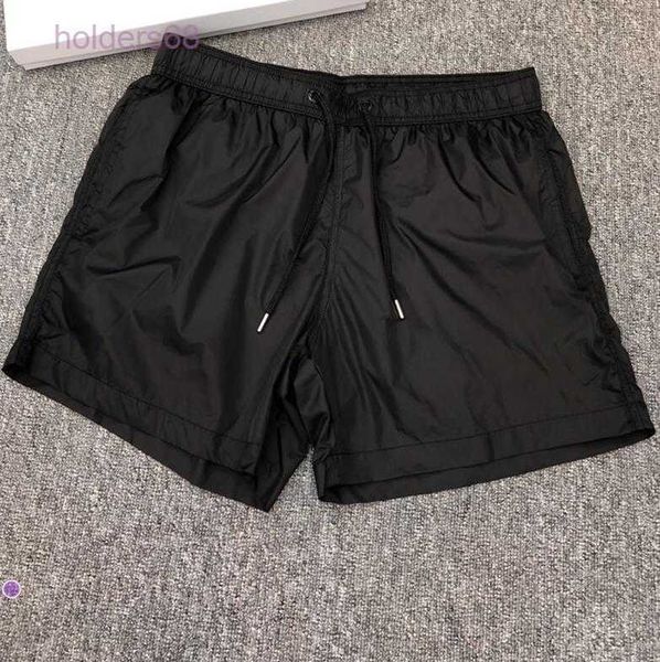 

men nylon swim shorts fashion designer gentleman side pockets swimear boy zipper closure back pocket tonal drawcord short pants, White;black