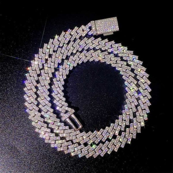 

women mens' fashion 8mm 16" 18" 20" 22" 24" 26"28" miami cuban link chain necklace vvs tiny moissani, Silver