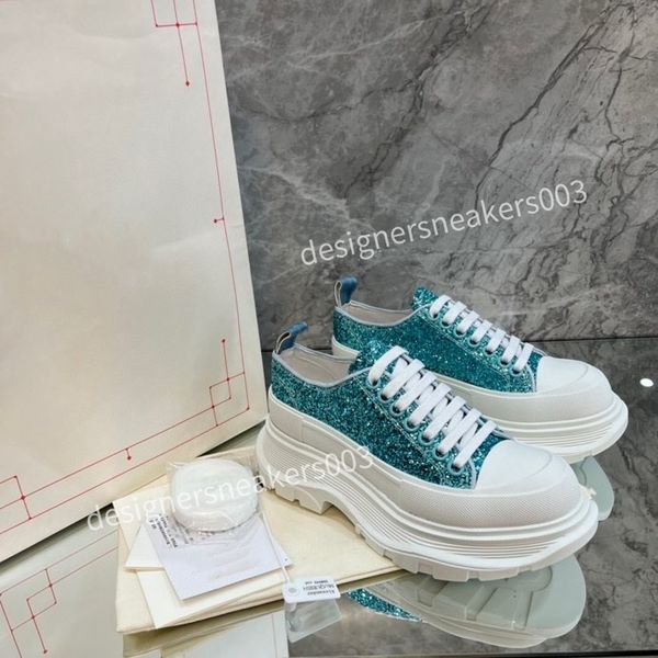 

new brand women designer casual shoes classic do-old dirty shoes mid double height bottom trainers leather glitter golden quality, Black