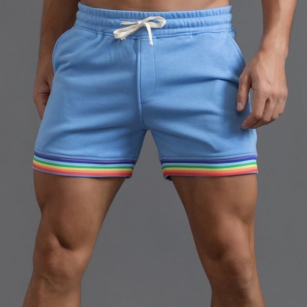 

men's shorts rainbow man home shorts fashion colorful 230511, White;black