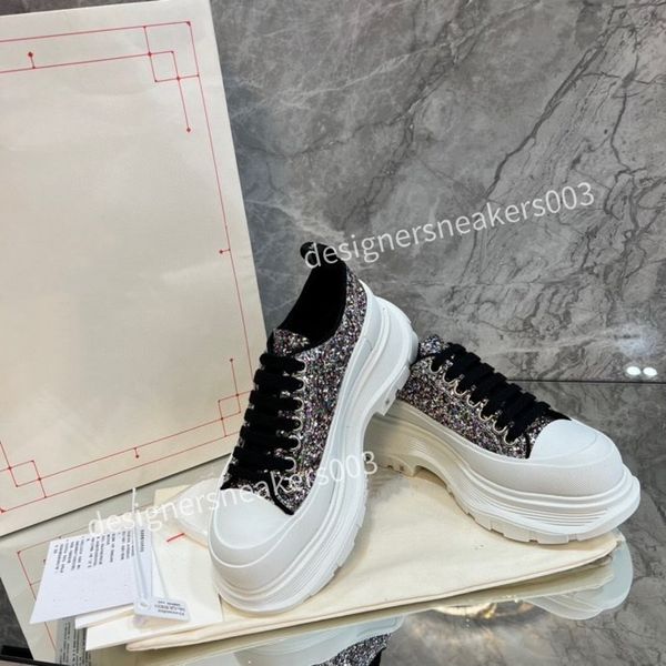 

2023brand mens designer casual shoes classic do-old dirty shoes mid double height bottom trainers leather glitter golden quality, Black