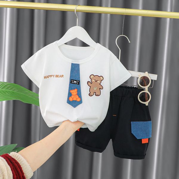 

setssuits boys summer clothes sets baby 2023 style fashion children suits for 1 years old 2 y cotton material infant costum 230510