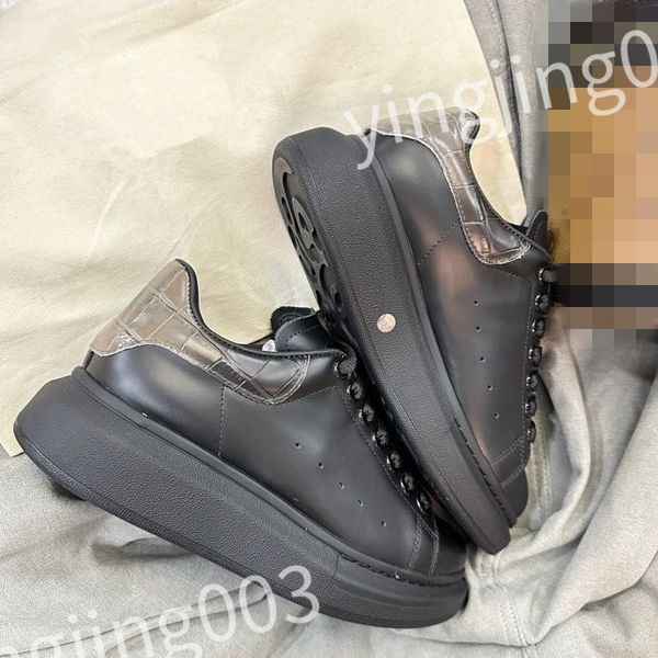

new luxurys mens womens fashion casual shoes loafers designer classic rubber platform leisure comfort four seasons shoes, Black