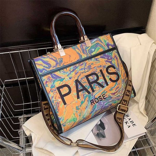 

30% off 2023 handbag new tote women's spring personalized graffiti handbag fashion crossbody bag