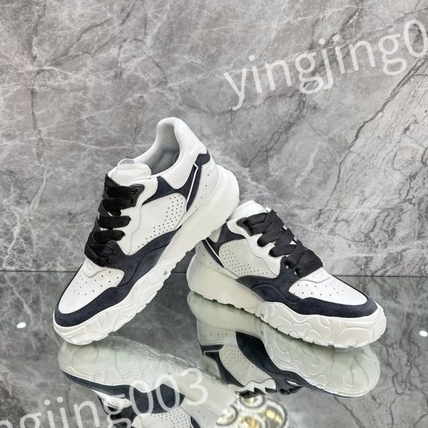 

2023 luxurys designer woman shoe leather lace up men fashion platform sneakers white black mens womens casual shoes