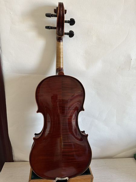 

master 4/4 violin solid flamed maple back old spruce nice sound k3077