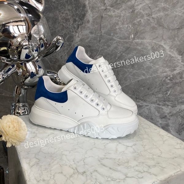 

2023new brand women men designer casual shoes classic dirty shoes mid double height bottom trainers leather glitter golden quality, Black