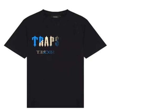 

plus size womens clothing boho clothing mens t-shirts trapstar t shirt designer shirts print letter luxury black and white grey rainbow colo, Gray