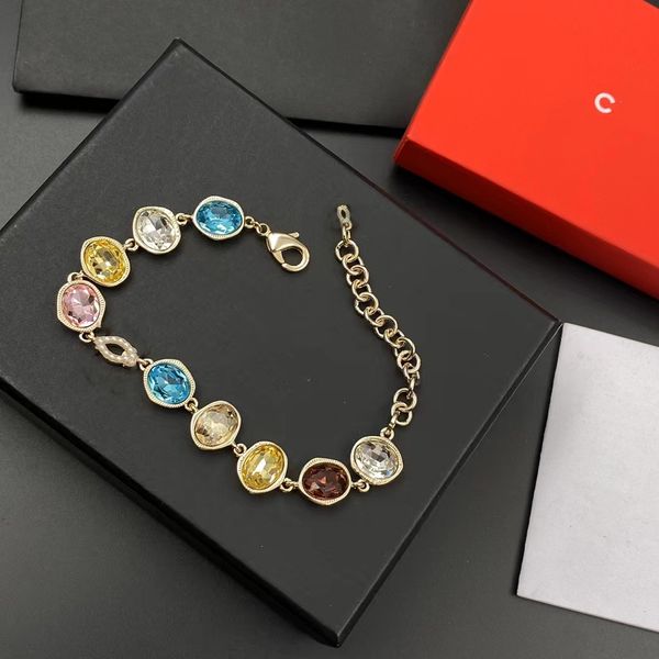 

66schain fashion style bracelets women bangle wristband cuff chain designer letter jewelry 18k gold plated stainless steel wedding lovers gi, Black