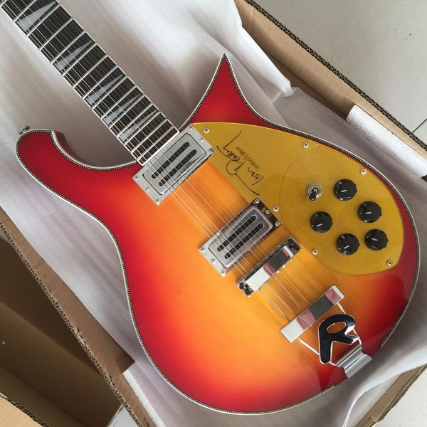 

black electric guitar bridged with super vibrato system factory