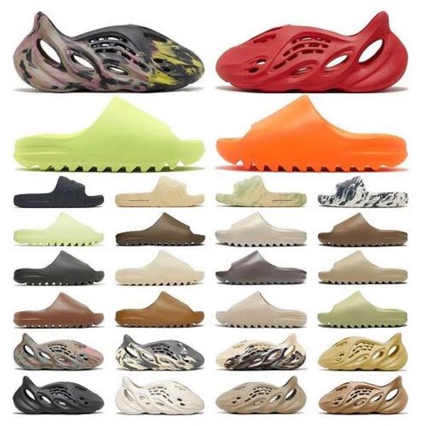 

designer men sandals resin slippers slides foam runner woman mens vermillion mineral blue onyx pure slide ochre bone desert eva triple black