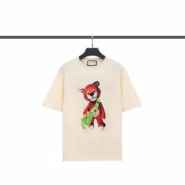 

mens's t-shirt double g tees designer bear printed clothes streetwear oversize cotton t-shirts mens's fashionshirt summer short s, White;black