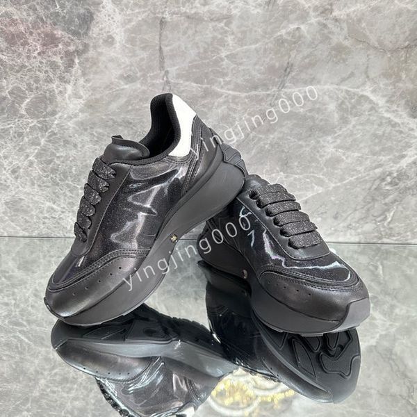 

new designers sneakers camouflage casual shoes stylist mens shoes designer checkered studded flats mesh fashion trainers2023, Black