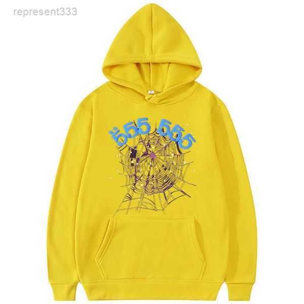 

spider hoodie fashion creativity 555555 angel number hoodie men spider web pattern sweatshirt loose clothing rshm, Black