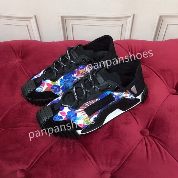 

new fashion brand casual shoes women mens designer leather lace-up sneakers fashion lady flat running letters shoes platform sneaker2023, Black