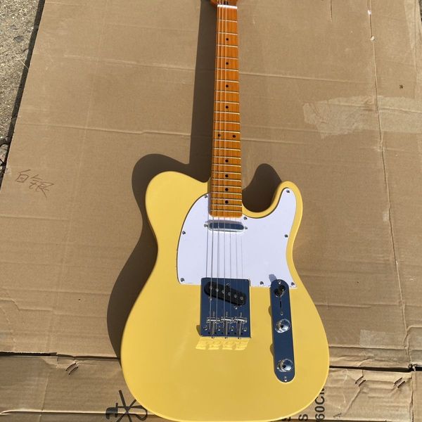 

factory customization new electric guitar, cream color, good handle and sound