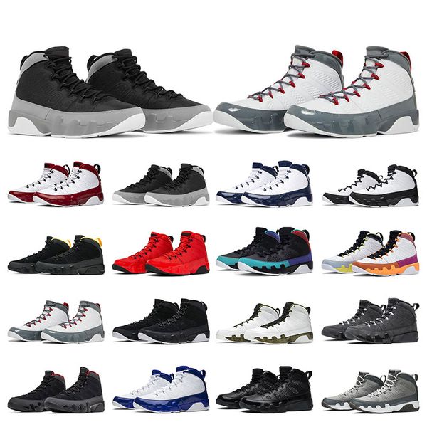 

men basketball shoes 9s jumpman 9 mens sneakers outdoor fashion trainers chile gym red particle grey bred anthracite outdoors shoe size 7-13