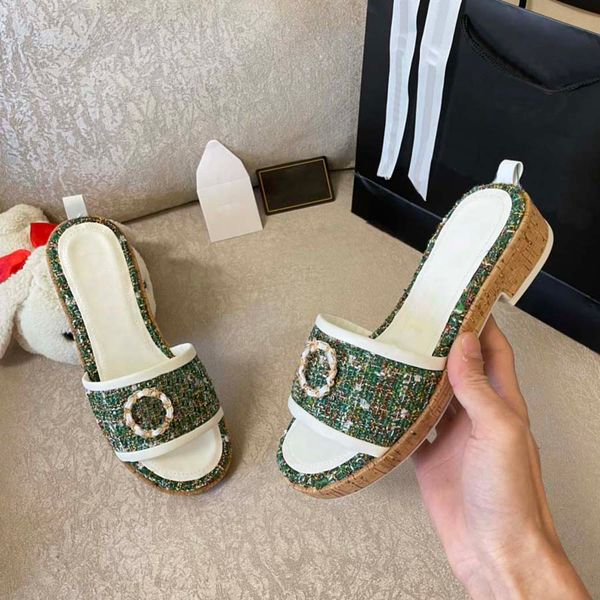 

designer men women flip flop sandal dust bag shoes snake print slide summer wide flat slipper, Black