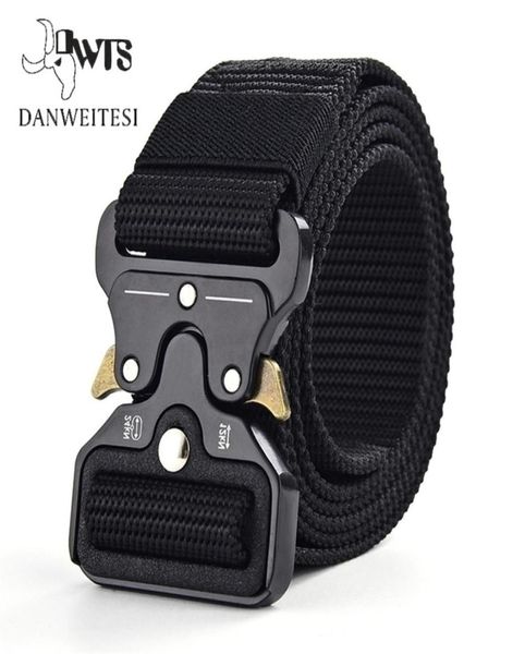 

belts dwts men metal male tactical mens military canvas big size outdoor sport nylon 2210064915648, Black;brown