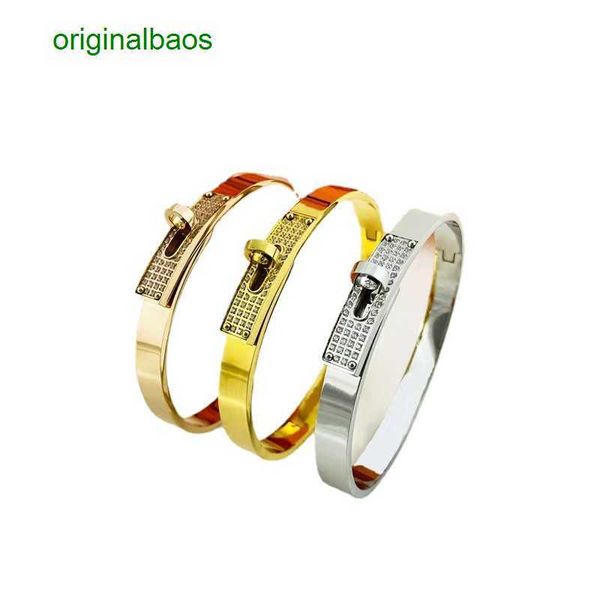 

original hemrres designer bracelet emma h new button fashion versatile personalized trend full diamond sky star snap bracelet, Black