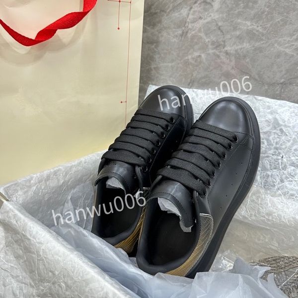

new designer shoes womens luxury designer sneaker lace up genuine leather sneakers fashion women casual designer sneaker, Black