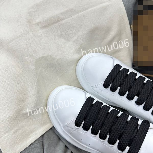 

2023luxury designer shoes mens womens white luxury designer sneaker lace up genuine leather sneakers fashion women casual designer sneaker, Black