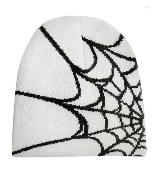 

berets y2k beanie spider web hat knit skullies baggy slouchy skull2710189, Blue;gray