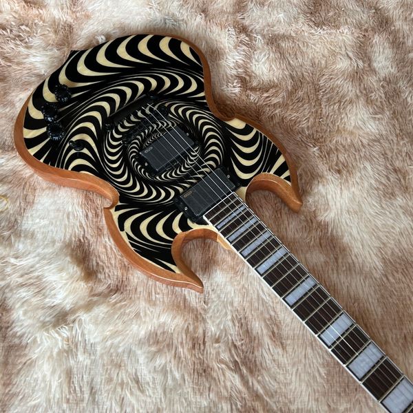 

custom body wylde electric guitar hh pickups odin maple neck in stock