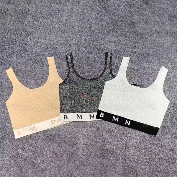 

cropped women t shirt letters webbing casual tanks ladies girl sports tank, Black