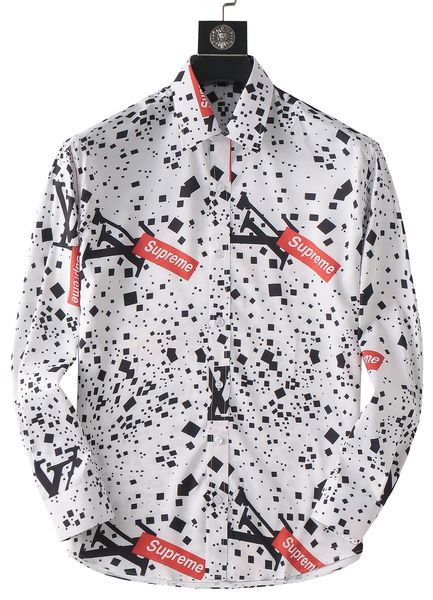 

23 designer spring men's fashion classic comfort casual long sleeve luxury business shirt men's formal shirt size m-xxxl, White;black