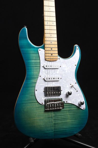 

new tom anderson vision double electric guitar tiger maple quality