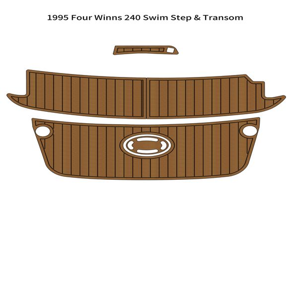 

1995 four winns 240 swim platform transom boat eva foam teak deck floor pad mat