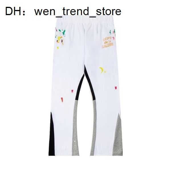 

men's pants mens jeans pants galleryes sweatpants dept speckled letter print men's women's couple loose versatile casual stra, Black