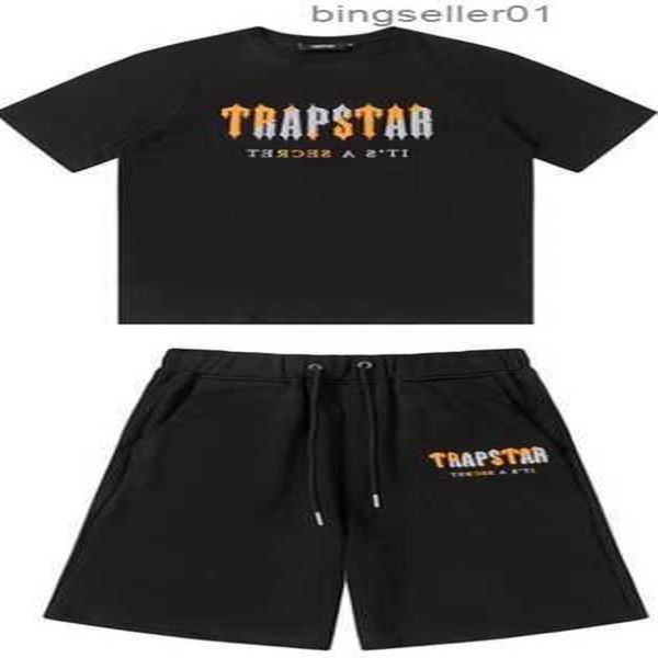 

mens trapstar t shirt short sleeve print outfit chenille tracksuit black cotton london streetwear s-2xlsu9wt161 13cnxk, Gray