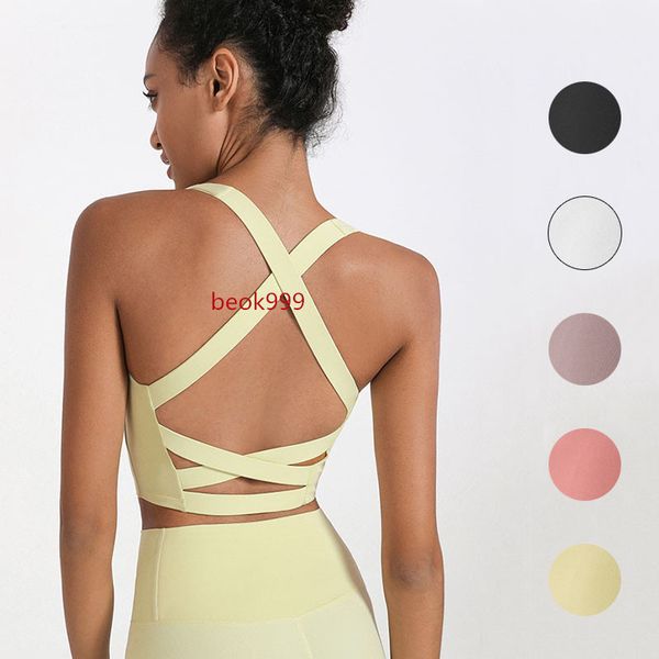 

lu women yoga outfit vest girls running bra ladies casual yoga outfits sportswear exercise fitness wear