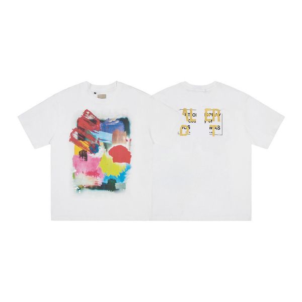 

designer t shirts luxury french tee thick cotton 260gsm vintage retro washed printed short sleeve mens streetwear loose oversized design zi, White;black